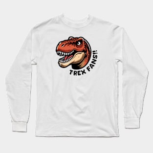 Dinosaur T Rex Animal Cartoon Long Sleeve T-Shirt